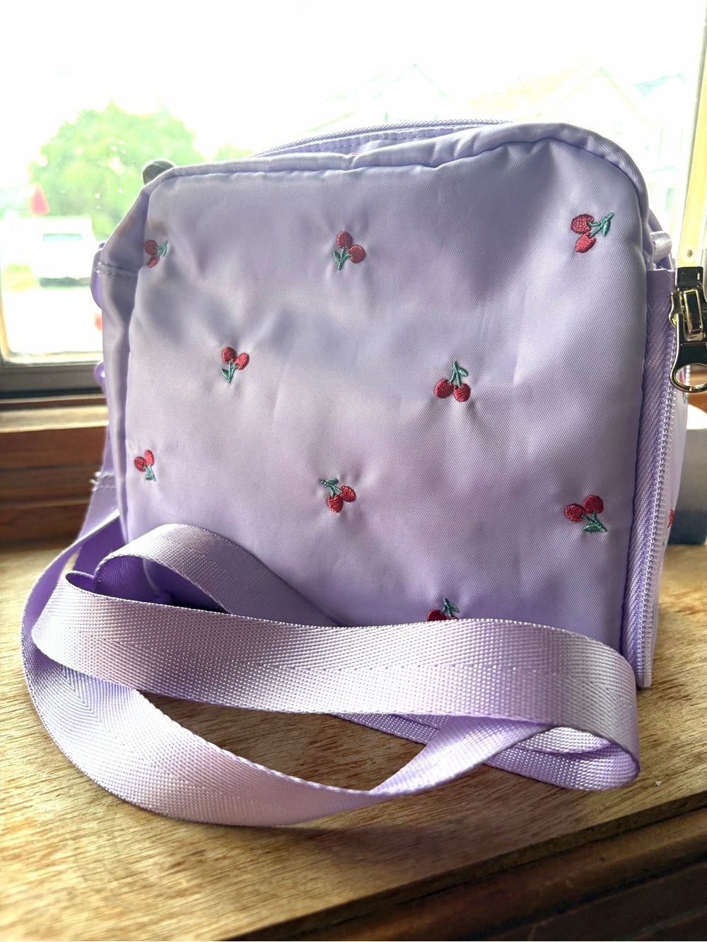 Any Fam, Crossbody Bag with Cherry Accent - Picture 6 of 6